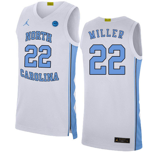 2020 Men #22 Walker Miller North Carolina Tar Heels College Basketball Jerseys Sale-White